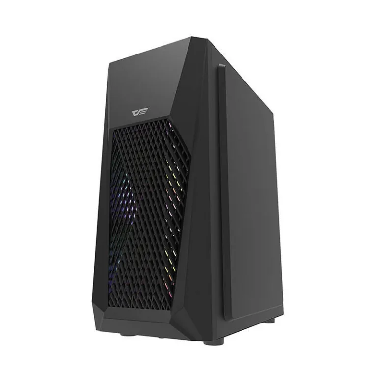 Mänguri arvutikorpus Darkflash DK150 (must, 3 RGB ventilaatorit, karastatud klaas)