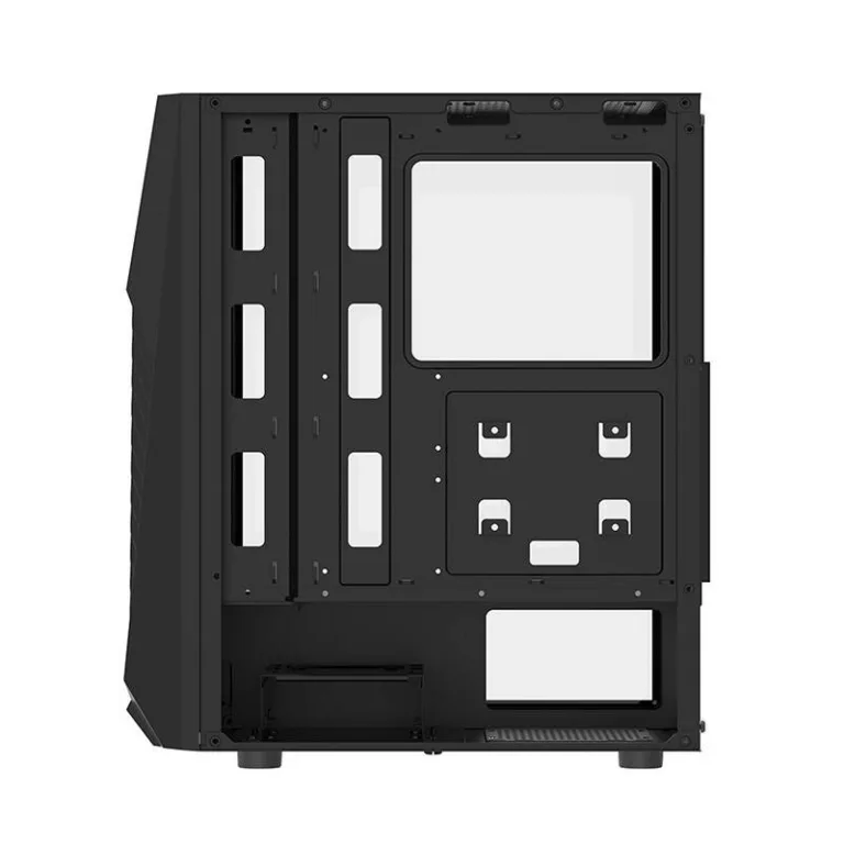 Mänguri arvutikorpus Darkflash DK150 (must, 3 RGB ventilaatorit, karastatud klaas)