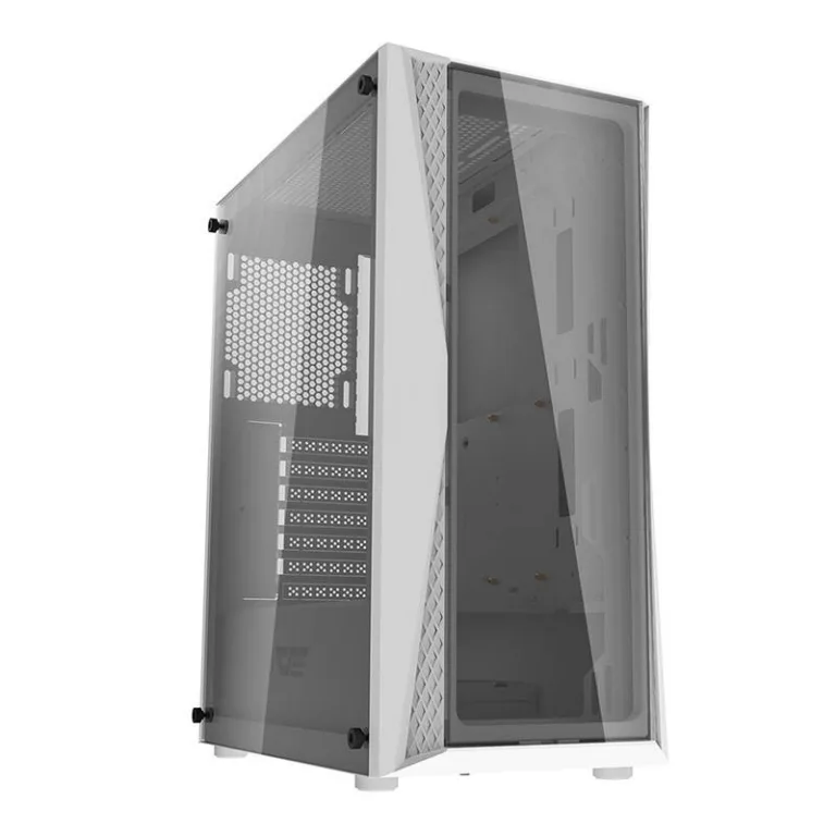 Mänguri arvutikorpus Darkflash DK352 Plus (valge, 4 ARGB ventilaatorit, klaasist külg)