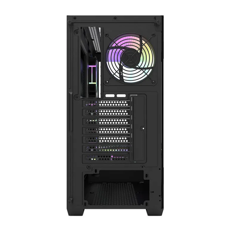 Mänguri arvutikorpus Darkflash DS900, 7 ARGB ventilaatorit, karastatud klaas, must