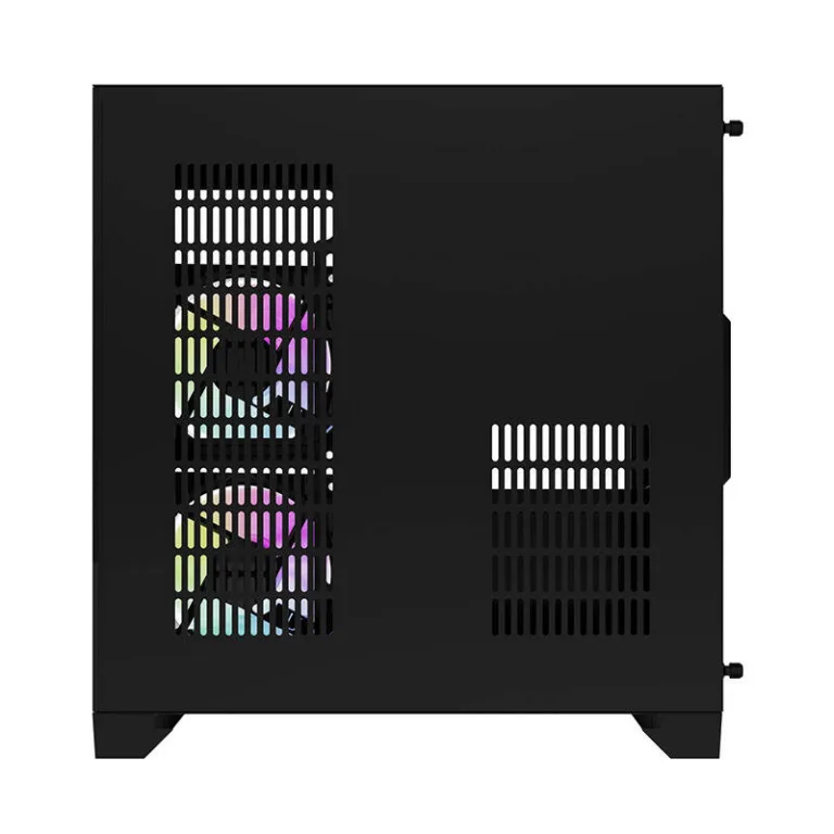 Mänguri arvutikorpus Darkflash FT350, must, karastatud klaas, 5 aRGB ventilaatorit