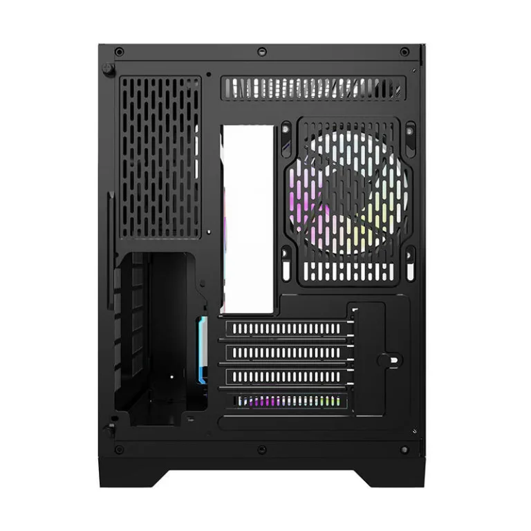 Mänguri arvutikorpus Darkflash FT350, must, karastatud klaas, 5 aRGB ventilaatorit