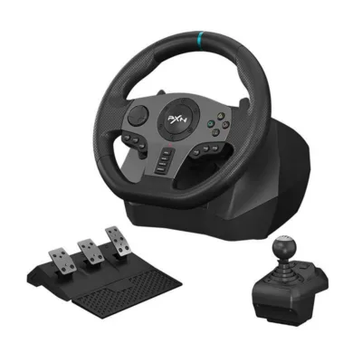 Mängurool pedaalidega PXN V9 koos pedaalide ja käigukangiga (PC, PS3/PS4, Xbox, Switch)