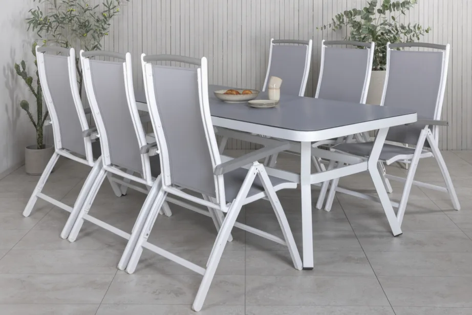 Mattklaasist aia söögilaua komplekt Virya Albany, GR21541 – 7