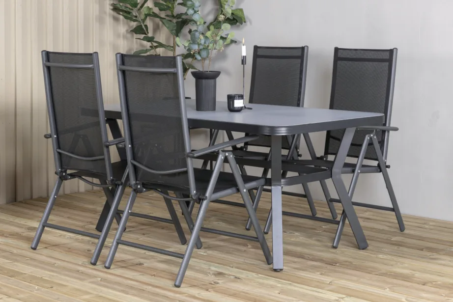 Mattklaasist ja textilene’ist aia söögilaua komplekt Virya Break, GR21524 – 7