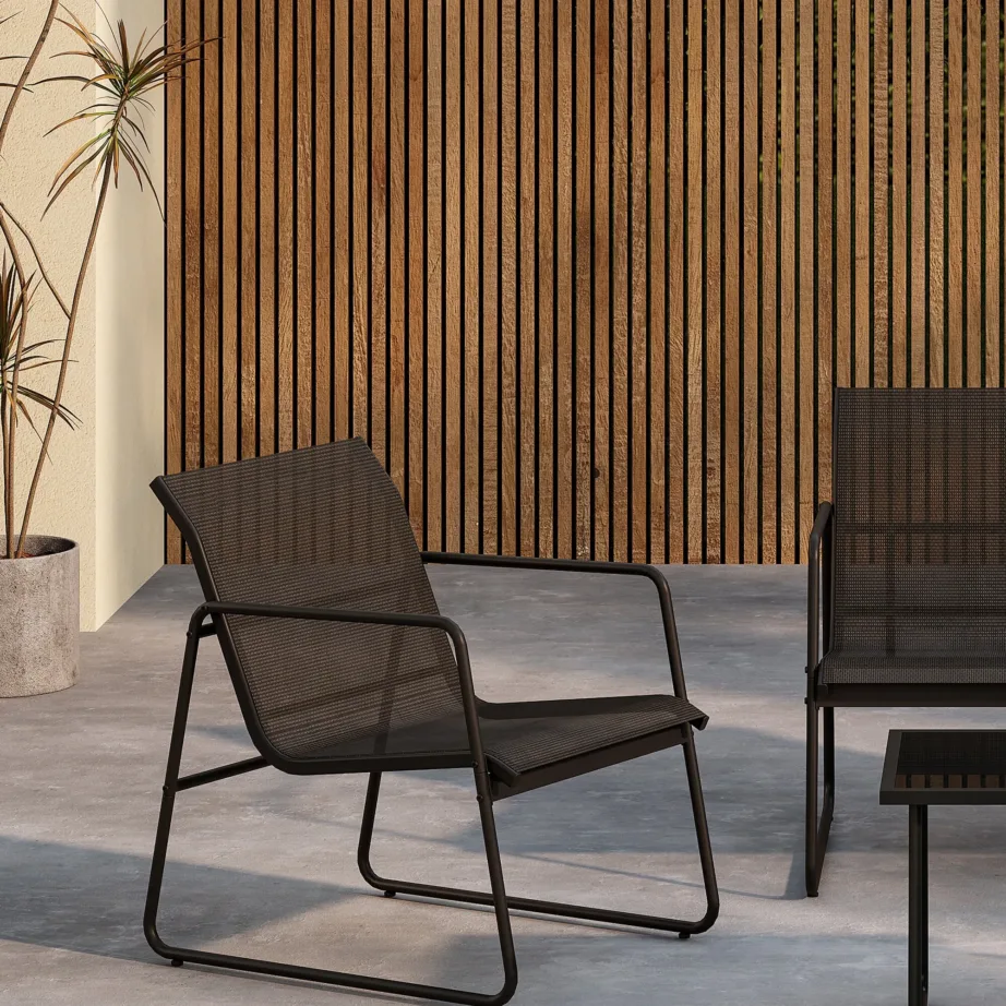 Metallist aiadiivani komplekt Scopello, black/black, 9807-100 – 7