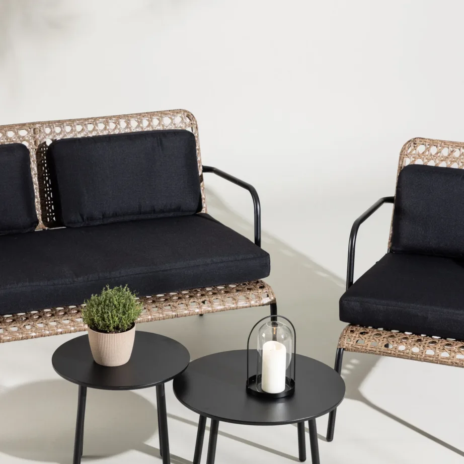 Metallist ja punutisest aiadiivani komplekt Paola, 1513-2038 – 7