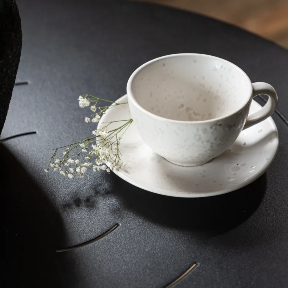 Metallist kohvilaud Bacong, must, ø60×74, 6130-001 – 8