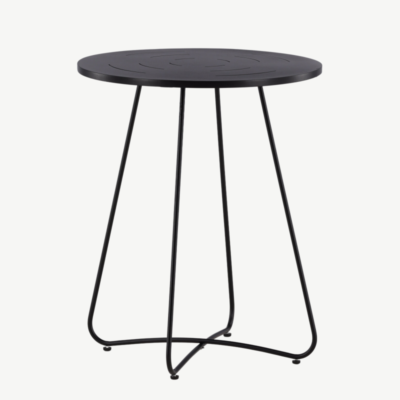 Metallist kohvilaud Bacong, must, ø60x74, 6130-001 6130-001