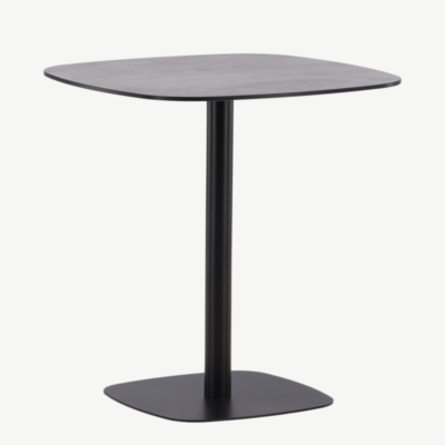 Metallist kohvilaud Milano, must, 70x70x75, 6013-001 6013-001