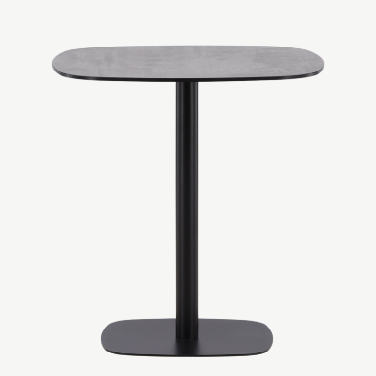 Metallist kohvilaud Milano, must, 70x70x75, 6013-001 6013-001