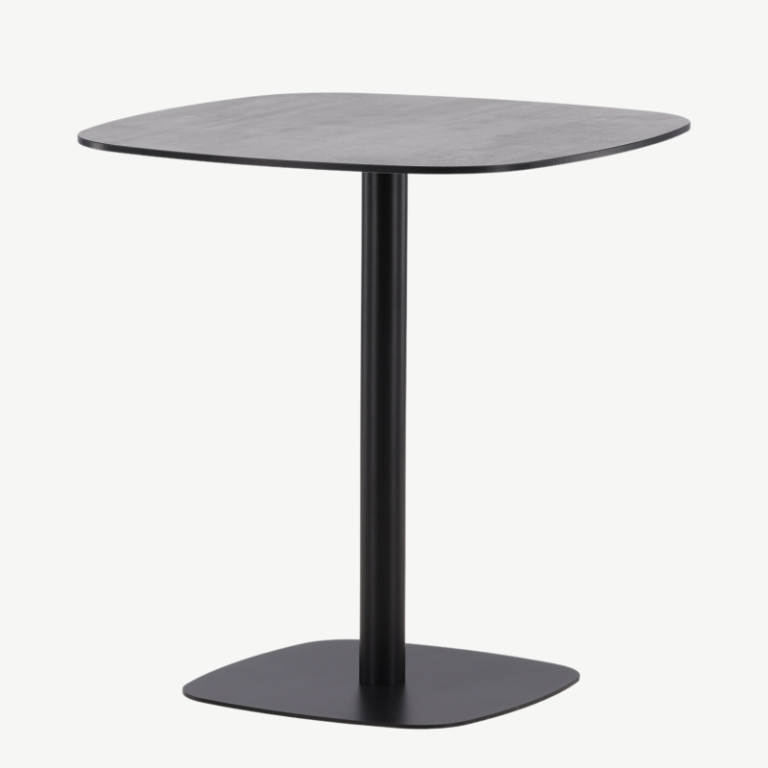 Metallist kohvilaud Milano, must, 70x70x75, 6013-001 6013-001