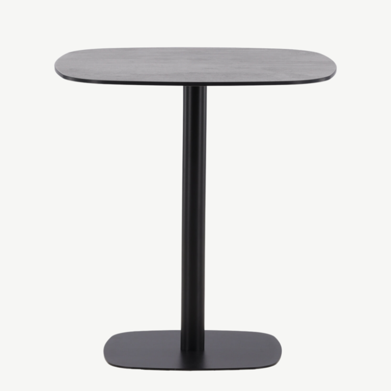 Metallist kohvilaud Milano, must, 70x70x75, 6013-001 6013-001