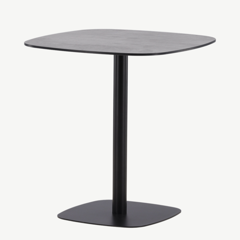 Metallist kohvilaud Milano, must, 70x70x75, 6013-001 6013-001