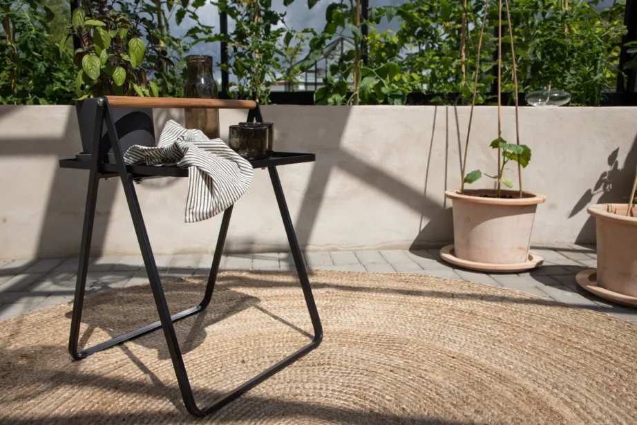 Metallist lisalaud terrassile Clarin, must, 40x45x50, 6133-001 – 8