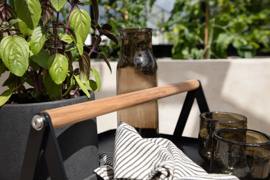 Metallist lisalaud terrassile Clarin, must, 40x45x50, 6133-001 – 9