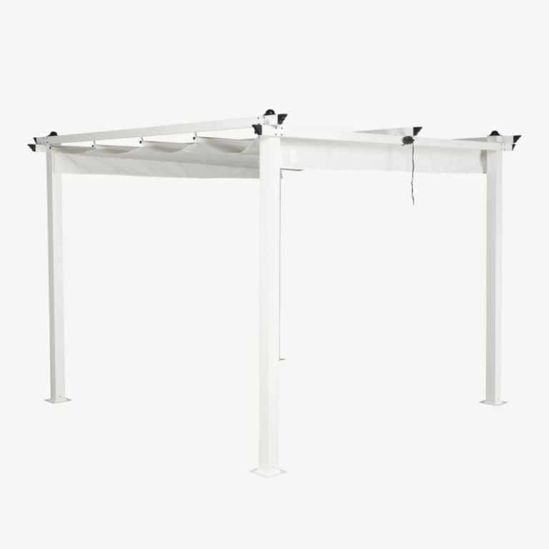 Alumiiniumist pergola Lazio, valge, 300x300x250, 6059-006 6059-006
