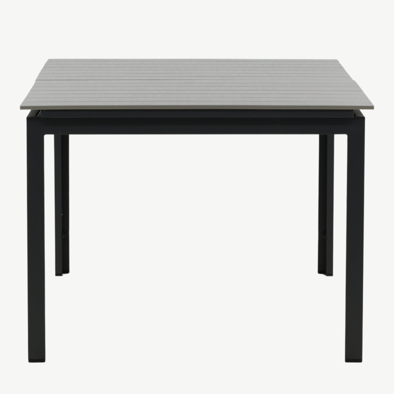 Metallist pikendatav aia söögilaud Levels, must/hall, 4029-620 – 2