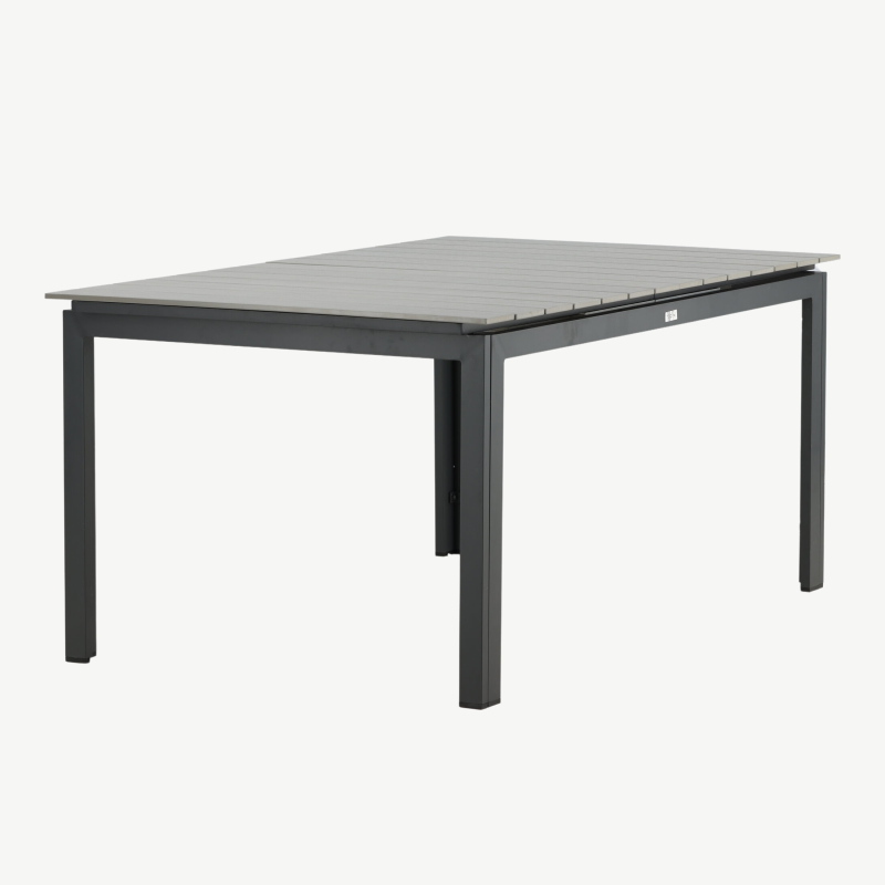 Metallist pikendatav aia söögilaud Levels, must/hall, 4029-620 – 3