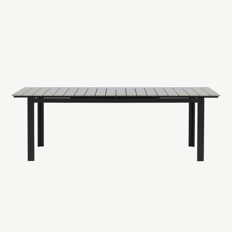 Metallist pikendatav aia söögilaud Levels, must/hall, 4035-620 – 4