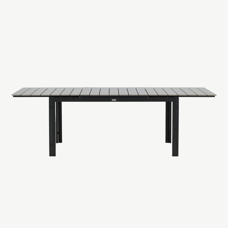 Metallist pikendatav aia söögilaud Levels, must/hall, 4029-620 – 4