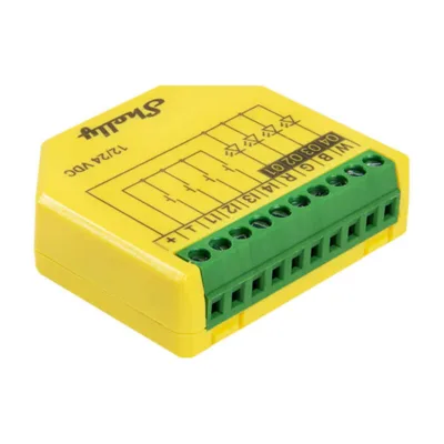 Nutikas LED-ribakontroller Shelly Plus RGBW PM (WiFi/Bluetooth, 12/24V)