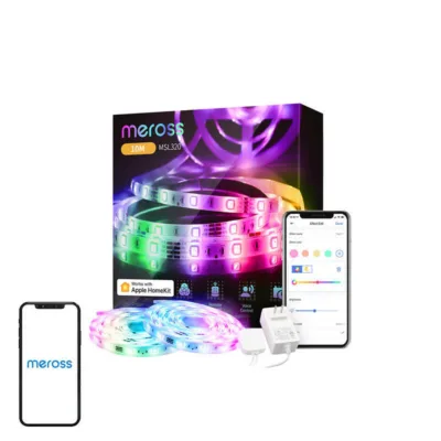 Nutikas LED valgusriba Meross MSL320, 10 m, Wi-Fi, HomeKit