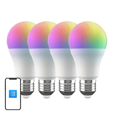Nutikas Wi-Fi RGB LED pirnide komplekt Broadlink LB4E27 (4 tk, 9W, E27)