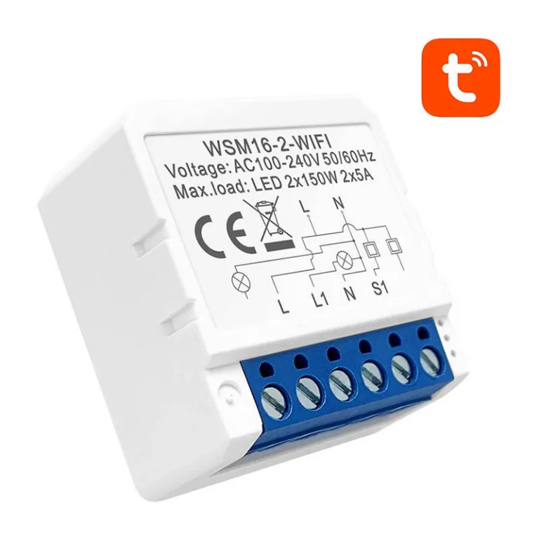 Nutikas WiFi lüliti Avatto WSM16-W2 (2 kanalit, TUYA)