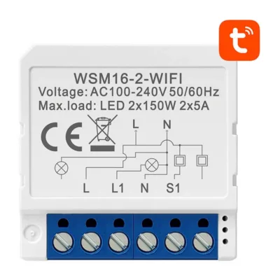 Nutikas WiFi lüliti Avatto WSM16-W2 (2 kanalit, TUYA)