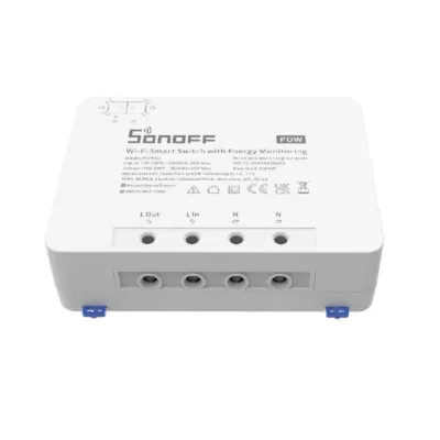 Nutikas WiFi lüliti energiatarbe mõõtmisega Sonoff POWR3 (25A, 5500W)
