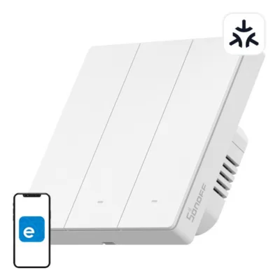 Nutikas WiFi seinaklüliti Sonoff M5-3C-86W, 3 kanalit, Matter