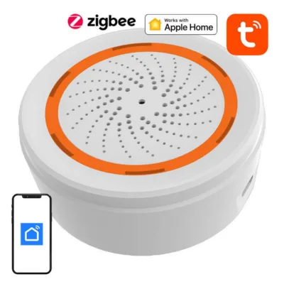 Nutikas alarmisireen ZigBee NEO NAS-AB02B (90 dB, USB/patarei, TUYA)