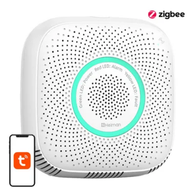 Nutikas gaasiandur Heiman WS2CG WiFi (Tuya, helihäire, LED)