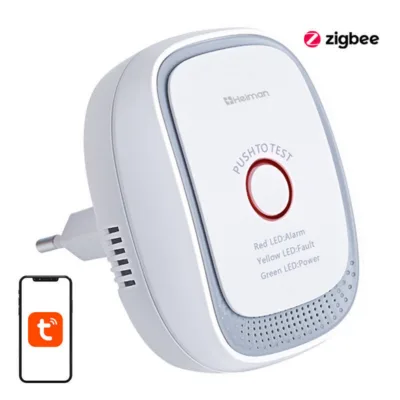 Nutikas gaasiandur Zigbee Heiman HS1CG-E (Tuya, 70 dB, 1.5 W)