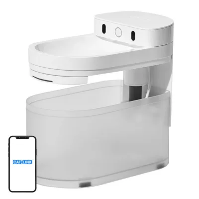 Nutikas kasside veepurskkaev Catlink Pure 3 (2,3 l, Wi-Fi, aku 5000 mAh) väikekoertele