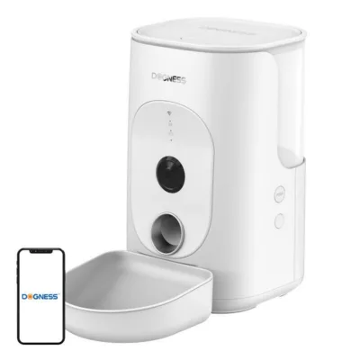 Nutikas lemmikloomatoidudosaator Dogness F15 kaameraga, 4 l, WiFi, valge