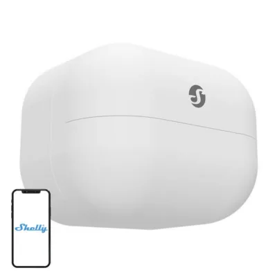 Nutikas liikumisandur Shelly BLU Motion SBMO-003Z (CR2477, kuni 5 aastat aku kestvust, Bluetooth)