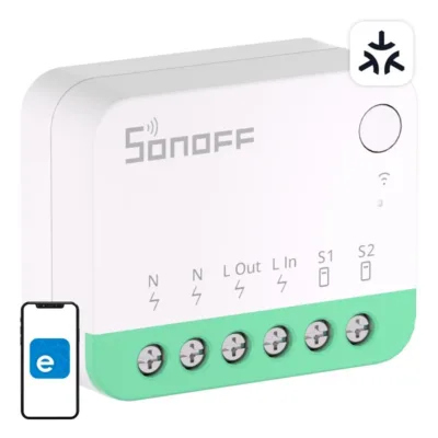 Nutikas lüliti Sonoff MINIR4M (Matter, HomeKit, 10A, WiFi)