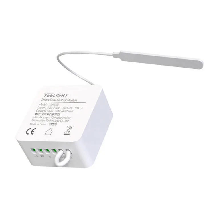 Nutikas releemoodul Yeelight YLAI002 – kahekanaliline Wi-Fi/Bluetooth moodul