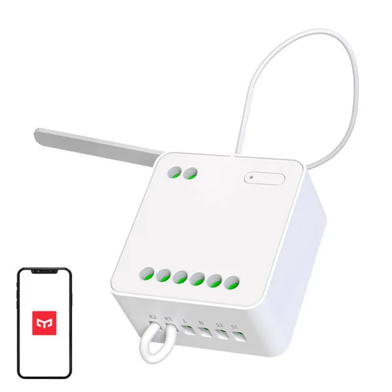 Nutikas releemoodul Yeelight YLAI002 – kahekanaliline Wi-Fi/Bluetooth moodul