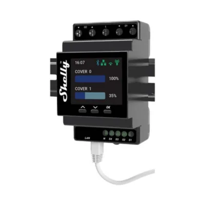 Nutikas rulookontroller Shelly Pro Dual Cover PM (WiFi, energiatarbe mõõtmine, DIN-liist)