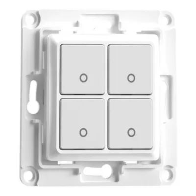 Nutikas seinaklapp Shelly Wallswitch4White, 4-nupuline (valge)