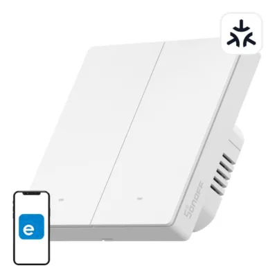 Nutikas seinaklüliti Sonoff M5-2C-86W Matter, 2 kanalit, WiFi