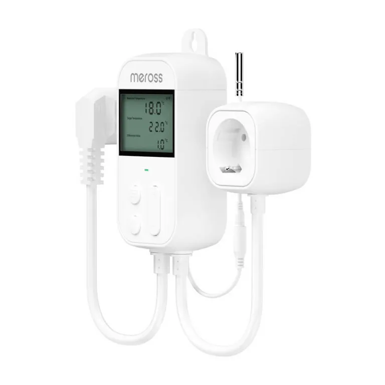 Nutikas termostaadipistik Meross MTS960HK Wi-Fi (HomeKit, -30°C kuni 110°C)