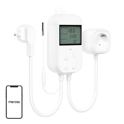 Nutikas termostaadipistik Meross MTS960HK Wi-Fi (HomeKit, -30°C kuni 110°C)