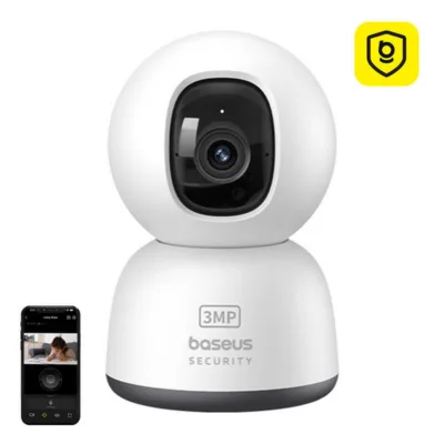 Nutikas turvakaamera Baseus P1 Lite 2K, 360° pöörlev, öörežiim, Wi-Fi