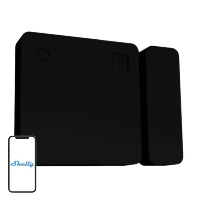 Nutikas ukseandur Shelly BLU Bluetooth ukse- ja aknasensor (must, CR2032, valguse- ja kaldesensor)