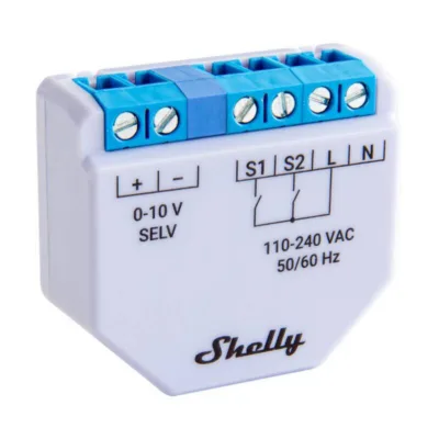 Nutikas valgusdimmer Shelly Plus 0-10V WiFi/Bluetooth