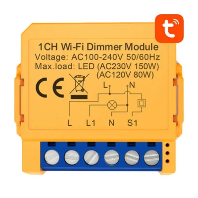 Nutikas valguslüliti Avatto DMS16-2 WiFi (2 kanalit, TUYA, Alexa ja Google Home tugi)